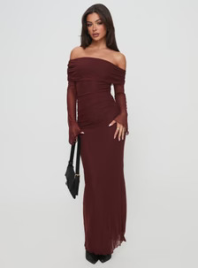 Consideration Maxi Dress Chocolate | Princess Polly US