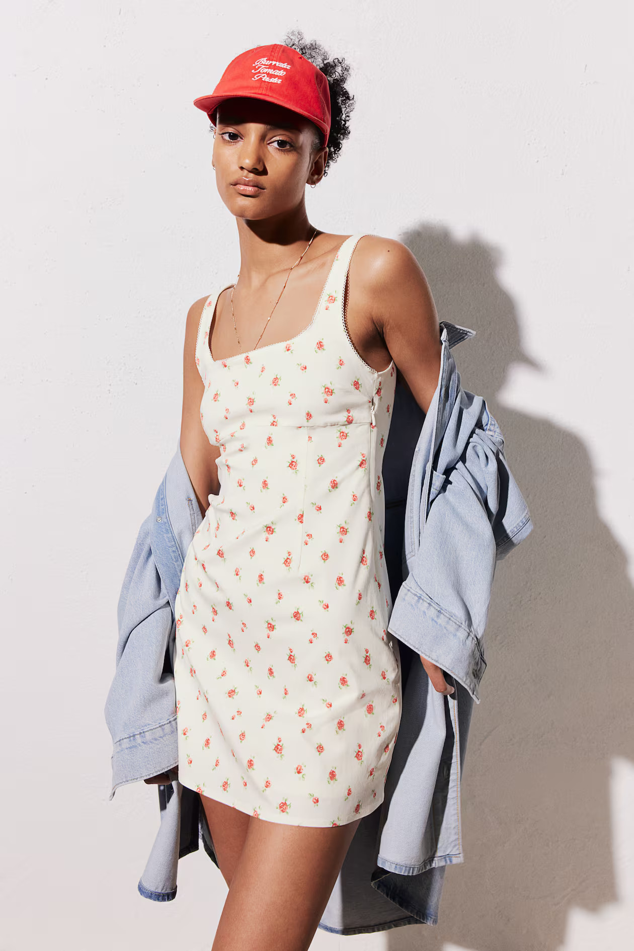 Picot-trimmed jersey dress | H&M (UK, MY, IN, SG, PH, TW, HK)