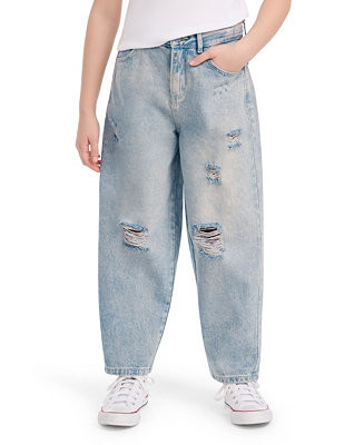 Girls' 7-16 Baggy Barrel Jeans | Macy's