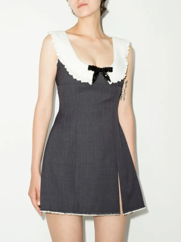 bow-detail sleeveless dress | Farfetch Global