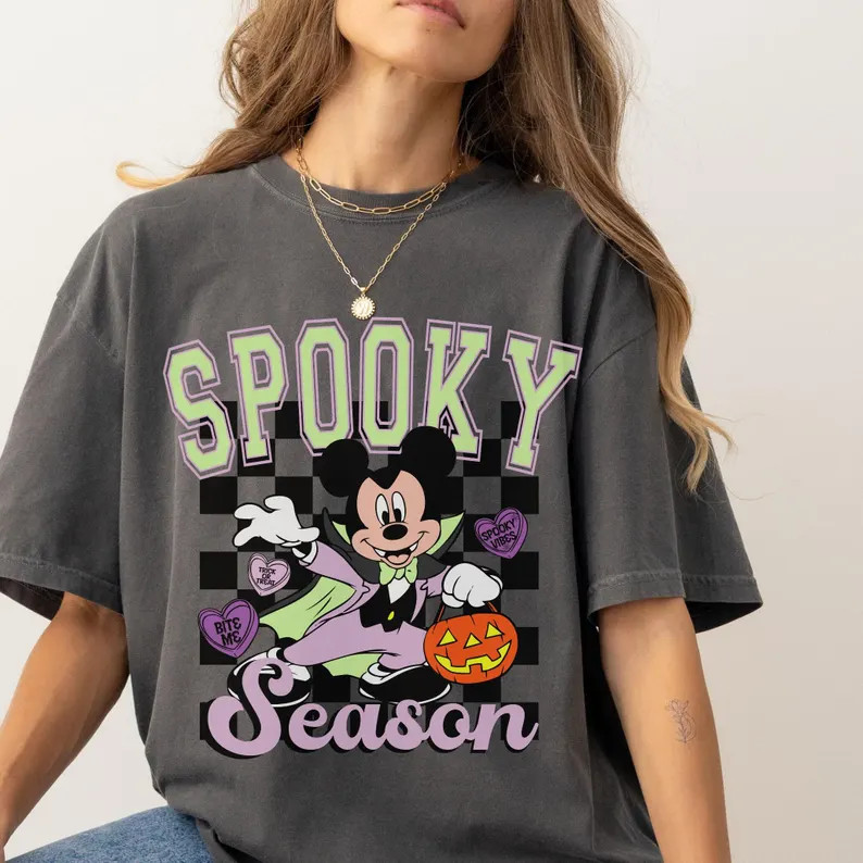 Comfort Color® Spooky Season Mickey Halloween T-shirt Disneyland Halloween Halloween Party Hocus... | Etsy (US)