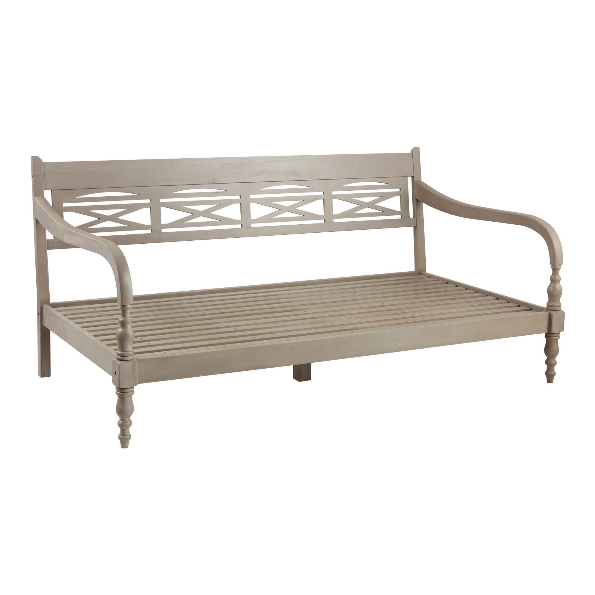 Indonesian Daybed Frame: Gray - Wood by World Market | World Market