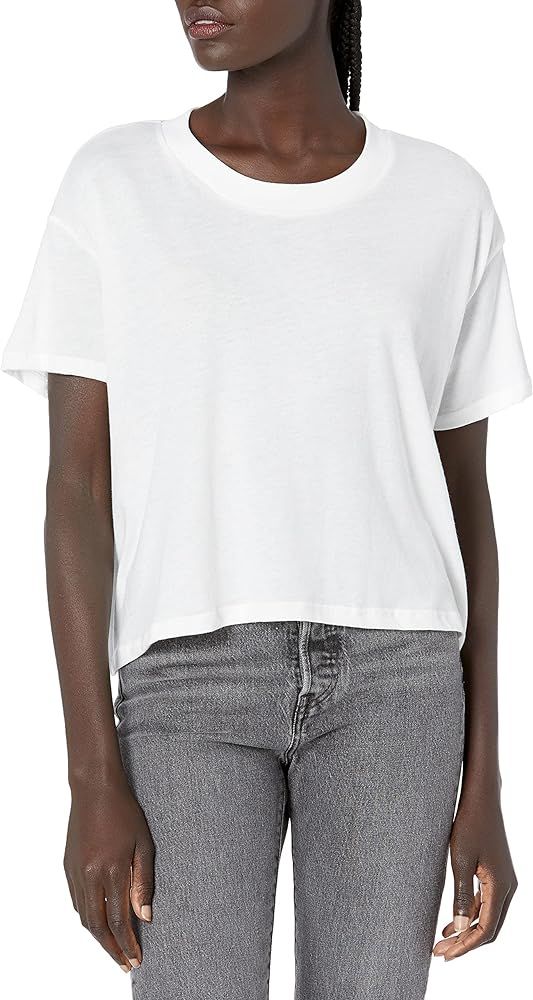 Alternative Women's Headliner Vintage Jersey Cropped T-Shirt, White, Medium at Amazon Women’s C... | Amazon (US)