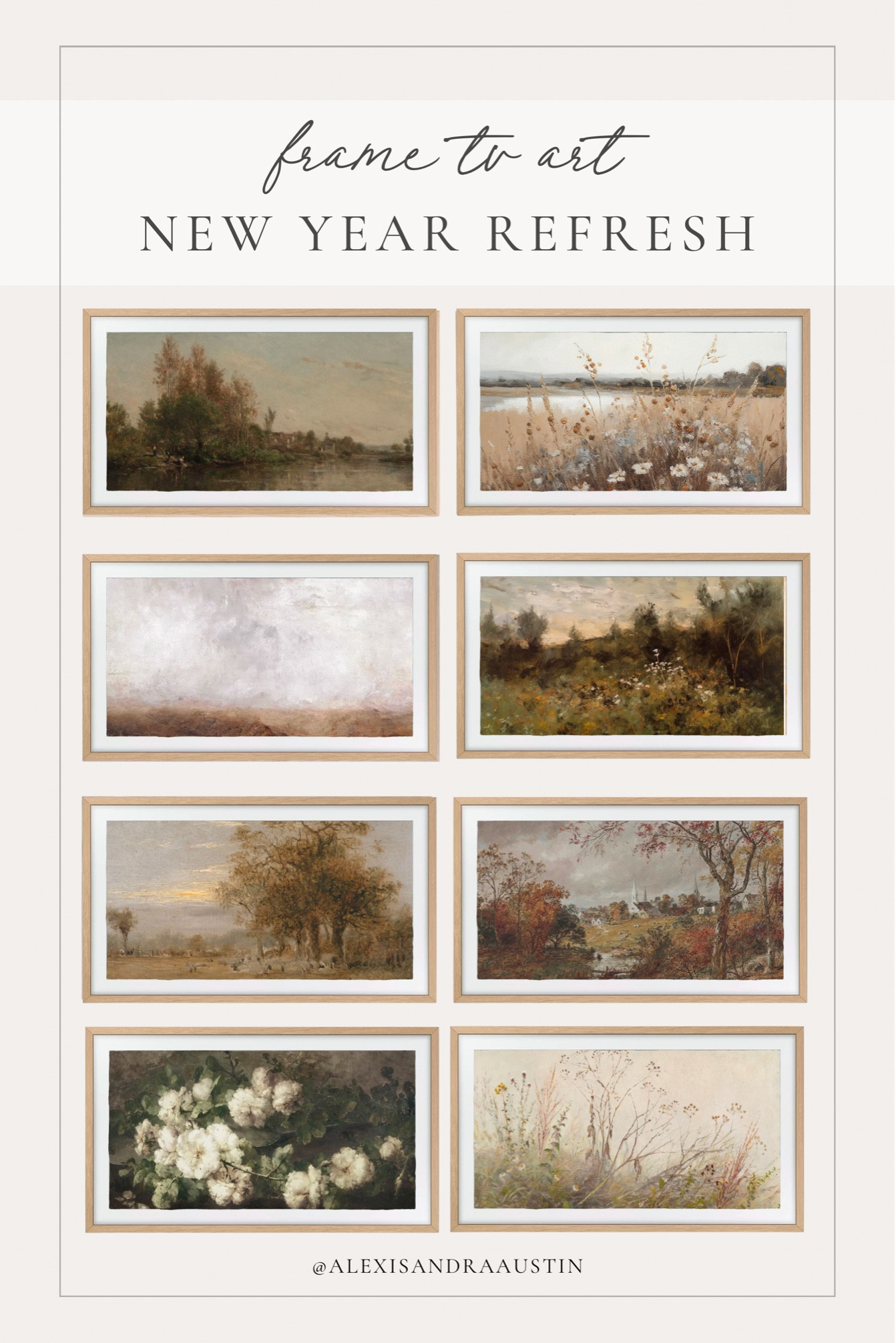 TV frame art to swap out for the New Year! Love the neutral look of these that will easily transition from winter to spring 

Home refresh, tv frame art, vintage frame art, Samsung The Frame, aesthetic home, New Year refresh, Etsy, found it on Amazon, neutral home, living room refresh, aesthetic finds, shop the look!

#LTKSeasonal #LTKhome #LTKstyletip