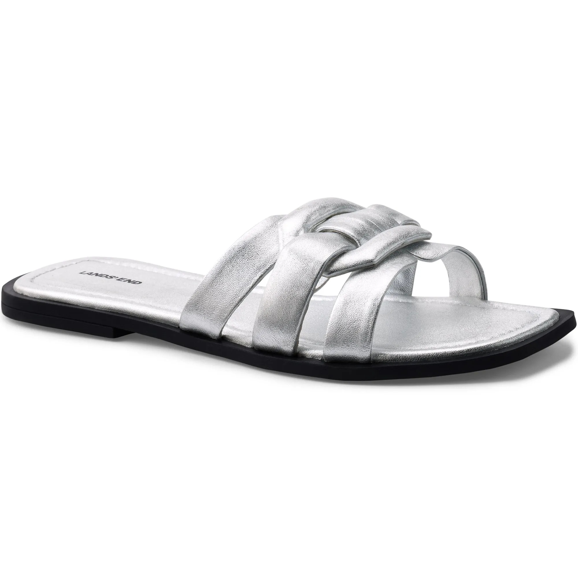 Sandals | Leather Slip-on Sandals | Lands' End | Debenhams UK