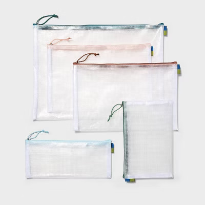 5pc Clear Toiletry Set - Open Story™️: Travel Cosmetic Storage Pouches | Target