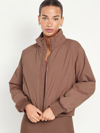 Water-Resistant Nylon Performance Zip Jacket for Women | Old Navy (US)