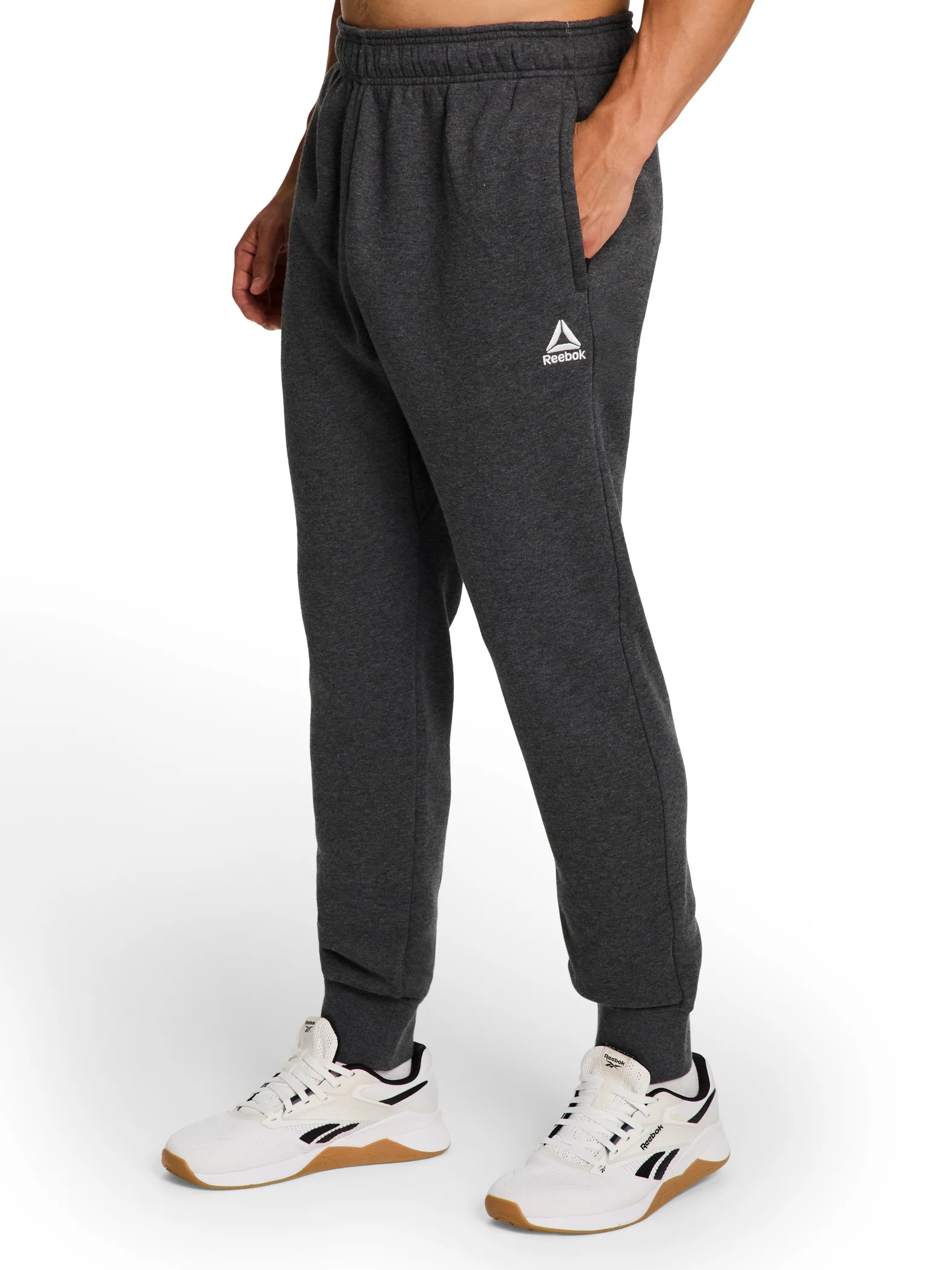 Reebok Mens and Big Mens Logo Fleece Jogger Sweatpants, Sizes XS-5XL | Walmart (US)