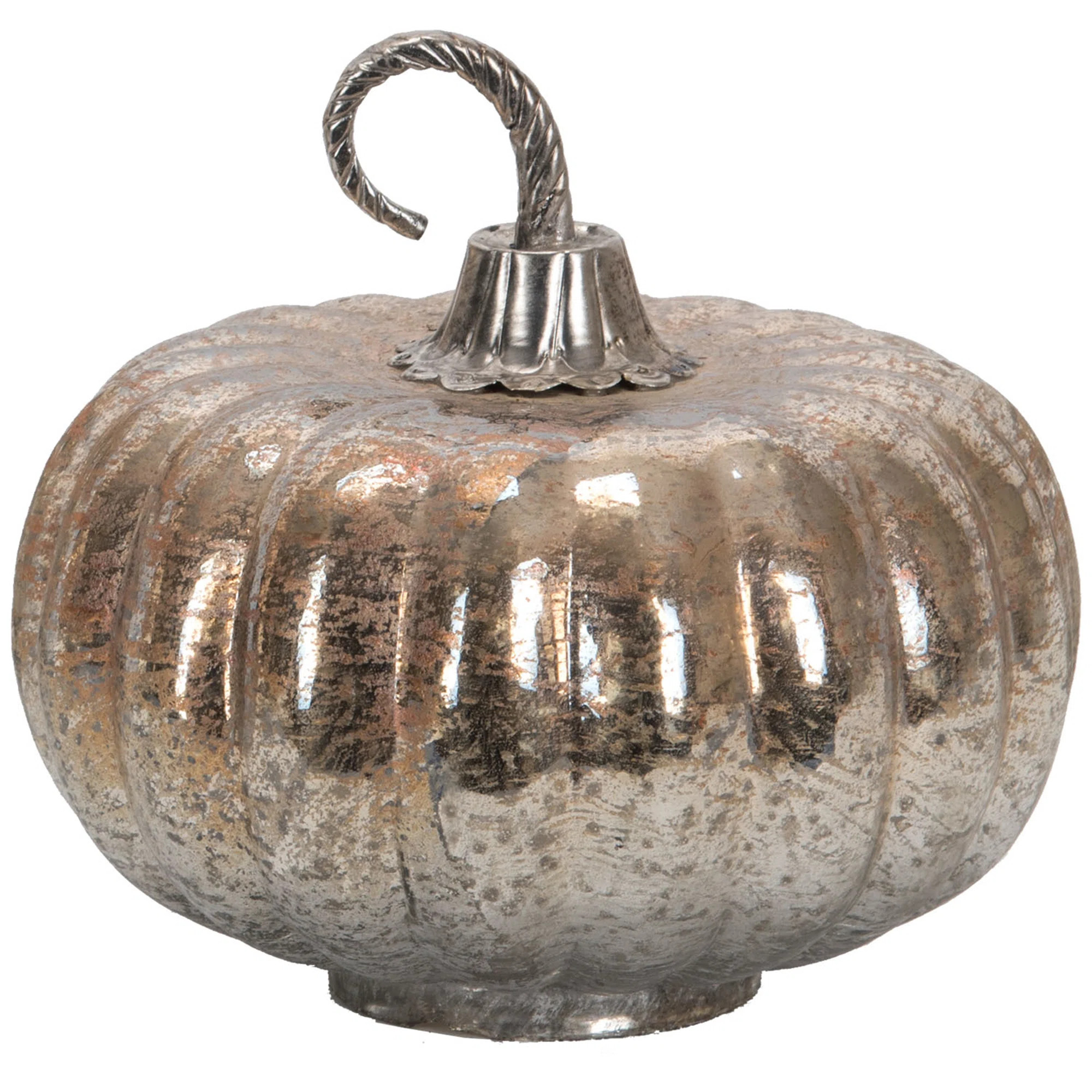 A&B Home Foil Glass Lustre Mercury Pumpkin | Wayfair | Wayfair North America