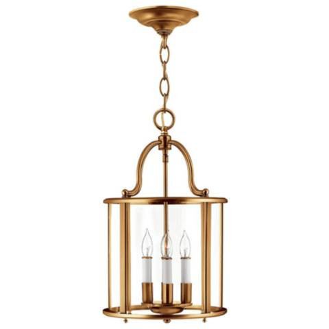 Foyer Gentry-Medium Single Tier-Heirloom Brass | Lamps Plus
