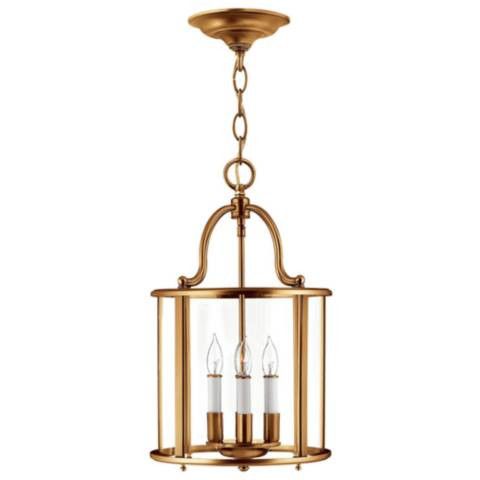 Foyer Gentry-Medium Single Tier-Heirloom Brass | Lamps Plus