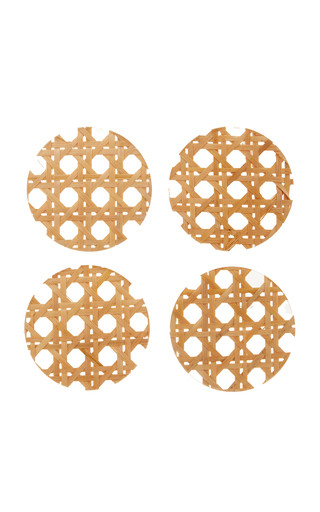 Set-Of-Four Rattan Coasters | Moda Operandi (Global)