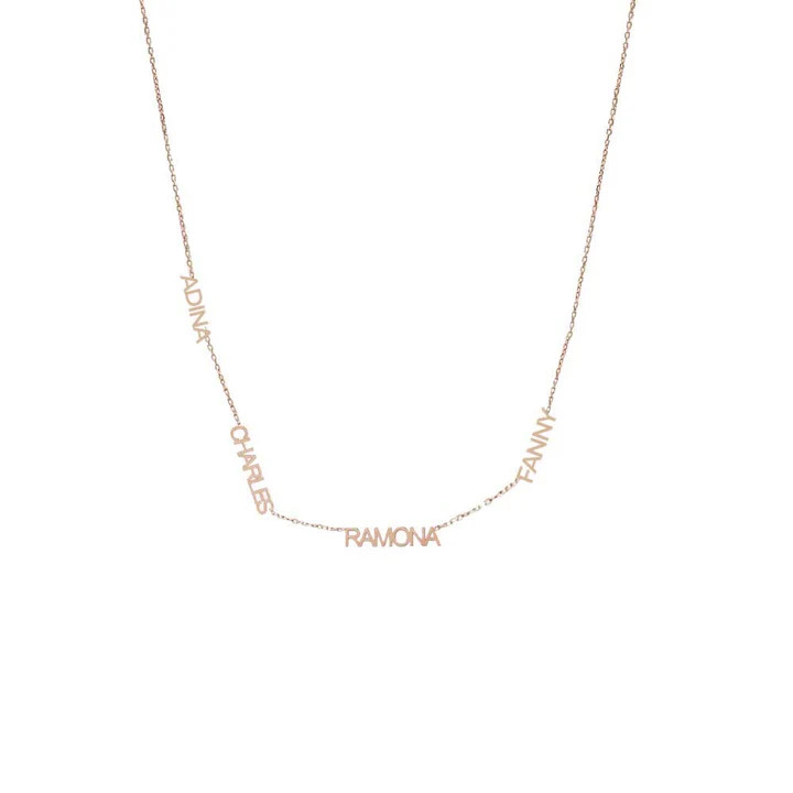 Solid Nameplate Necklace | Adina Eden