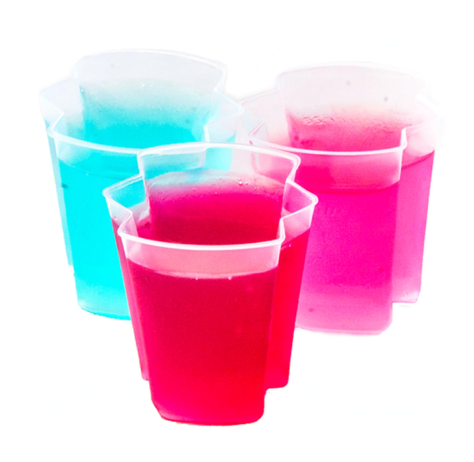 100 Pack Patented Squeezable 2oz Premium Plastic Shot Cups - Reusable Jello Shot Containers for H... | Amazon (US)