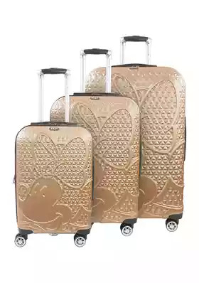 Disney Minnie Mouse Rolling Luggage Set Fūl 3 Pcs 21" 25" 29" | Belk