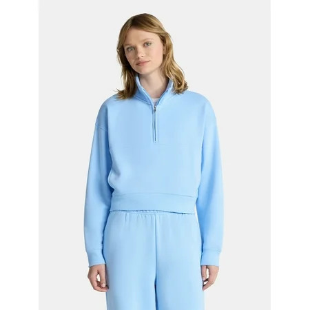 No Boundaries Fleece Half Zip Pullover, Women's | Walmart (US)