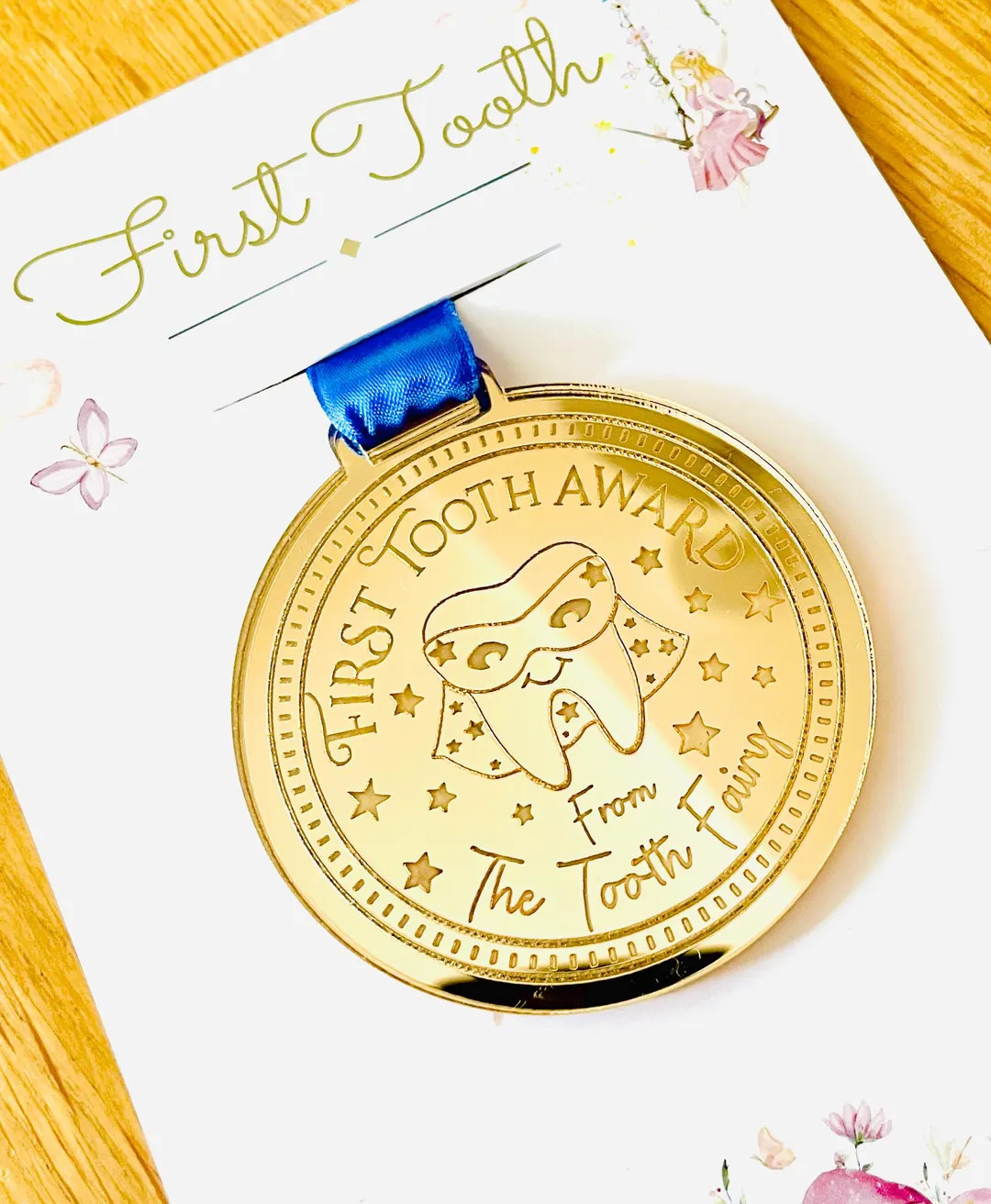 SUPERHERO FIRST Tooth Fairy Medal and Tooth Fairy Letter With Tooth Fairy Gold Coin. Boys First T... | Etsy (Global)