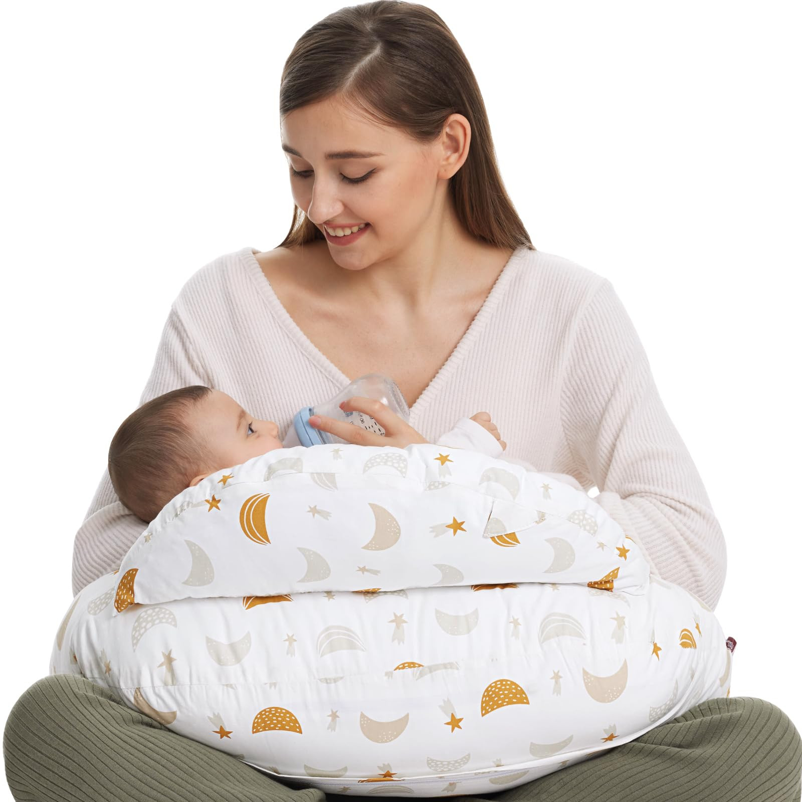 Momcozy Original Nursing Pillow and Positioner, Plus Size Breast Feeding Pillow for More Support ... | Amazon (US)