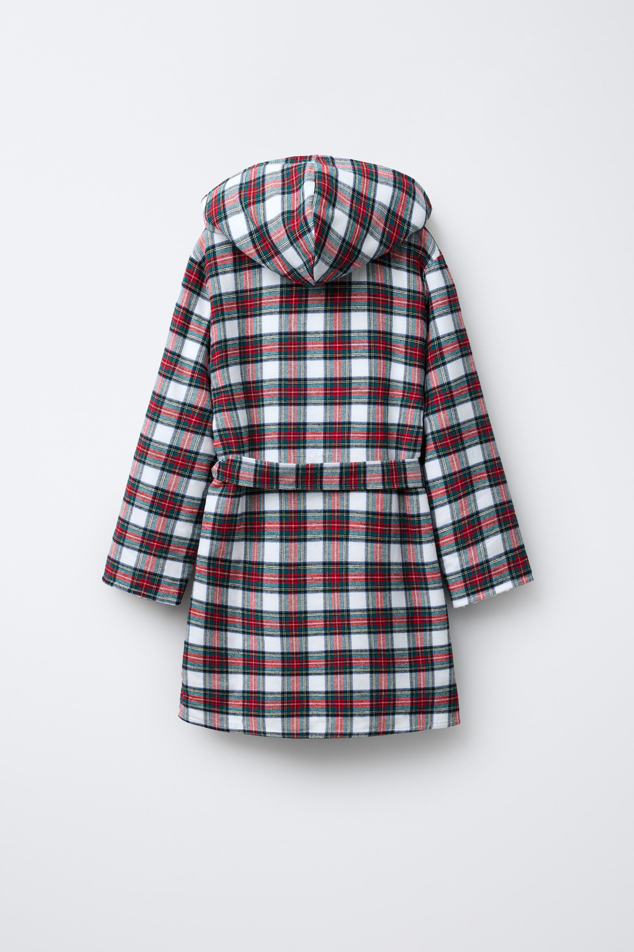 PLAID FLANNEL ROBE | Zara US
