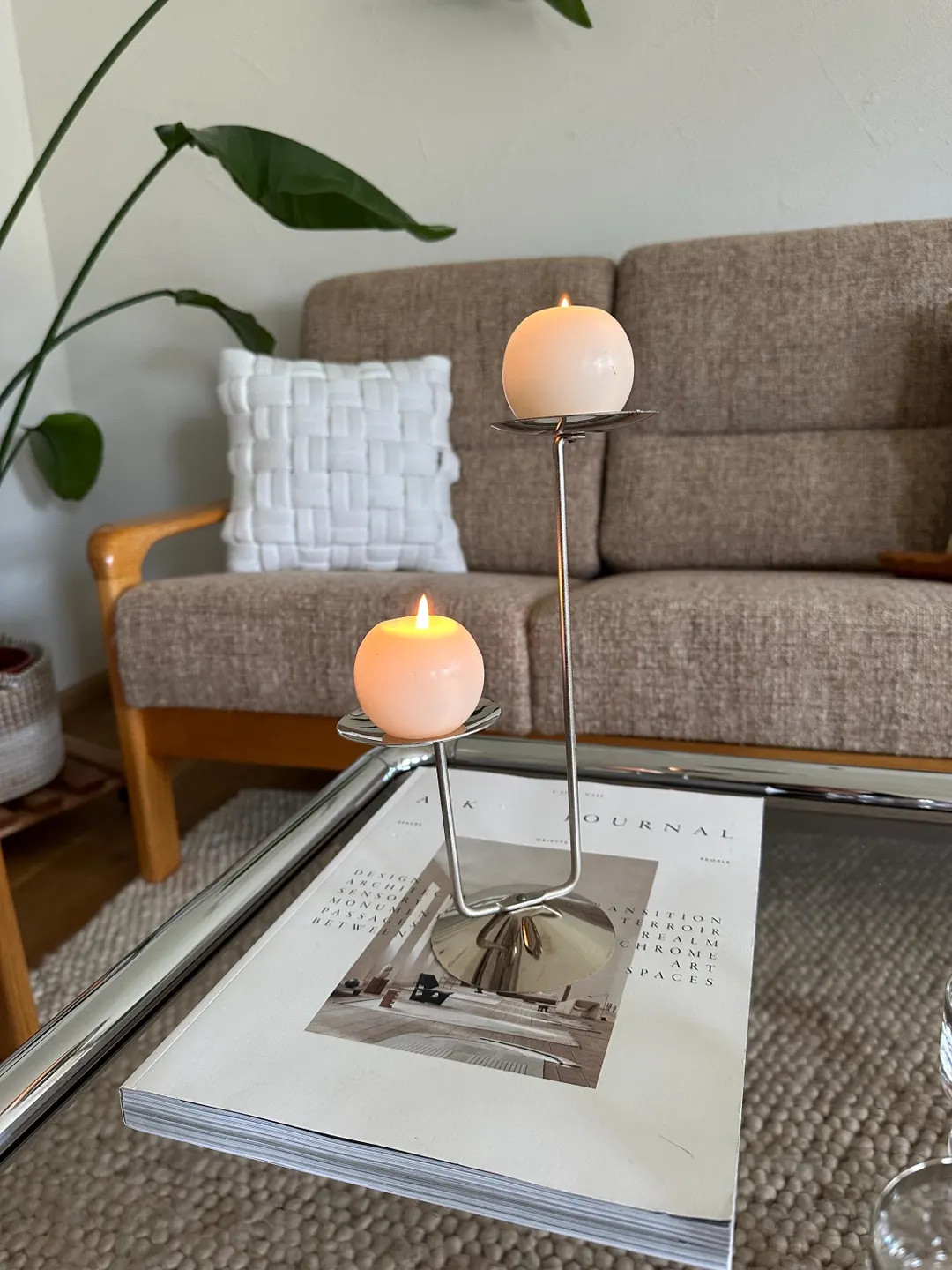 Mid Century Modern Metal Candlestick 1960s East Germany DDR - Etsy | Etsy (US)