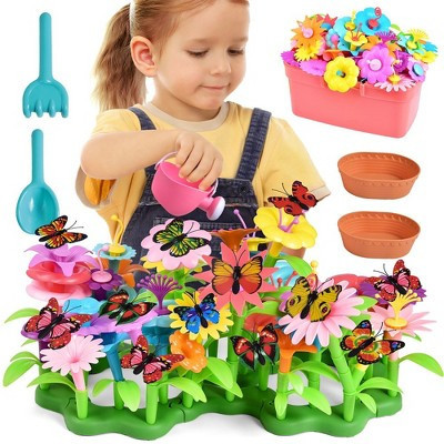 Fun Little Toys 148 Pcs Flower Garden Building Set, STEM Toys for Girls & Boys Ages 3-7, Perfect Birthday Gift | Target