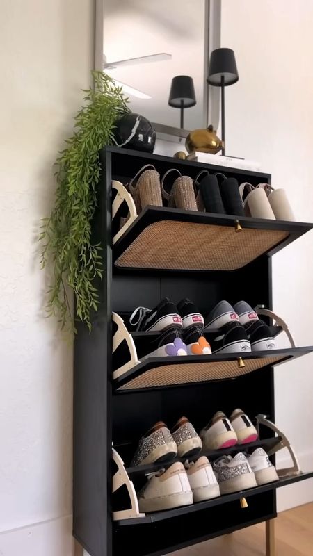 Amazon shoe cabinet! This is amazing for organizing and it’s cute! #meandmrjones 

Entryway decor, closet organization, amazon home finds 

#LTKfindsunder50 #LTKfindsunder100 #LTKhome