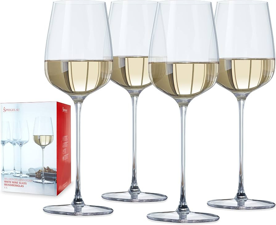 Spiegelau Willsberger White Wine Glasses Set of 4, German-Made Crystal Glassware for Chardonnay &... | Amazon (US)