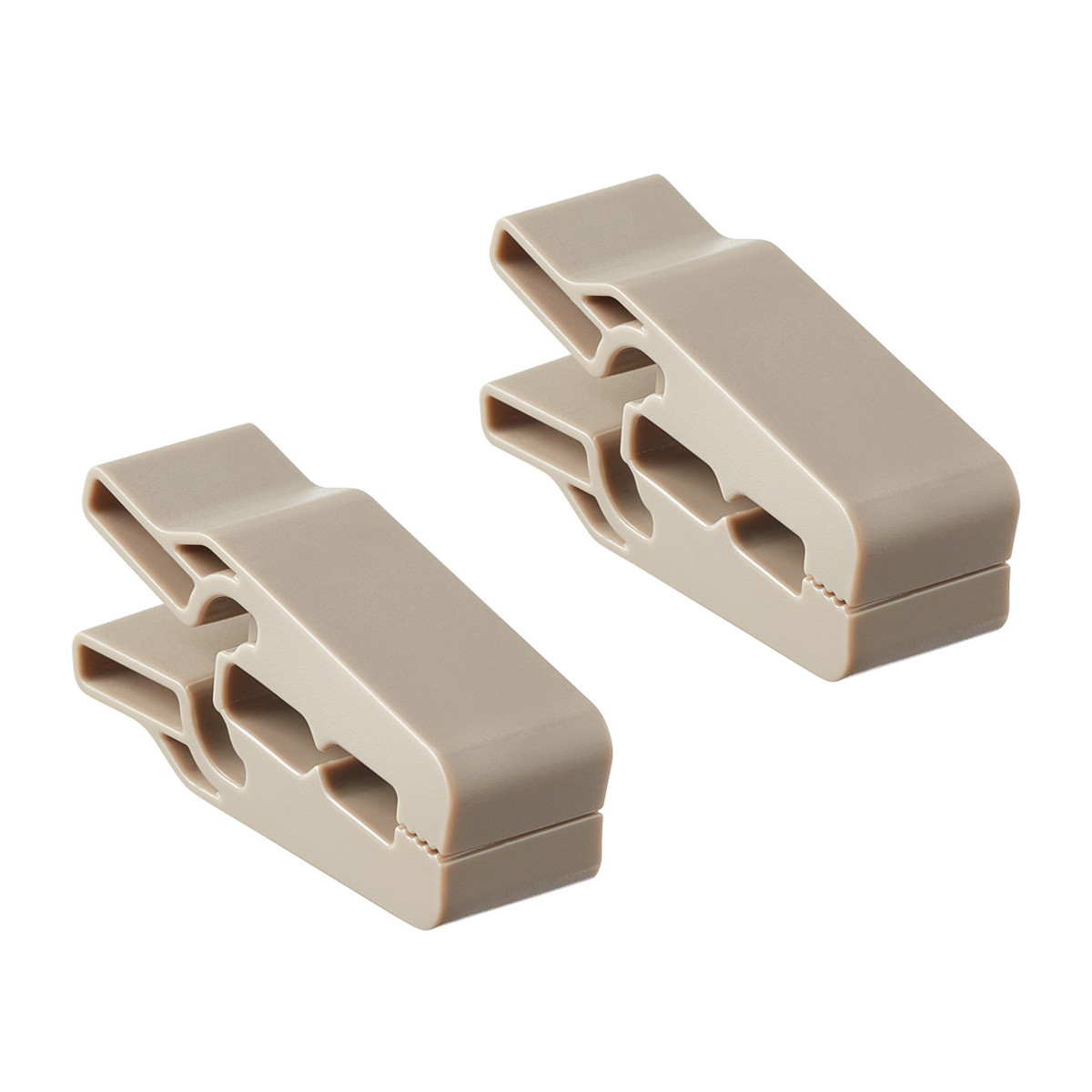The Container Store Pant/Skirt Hanger Clip Taupe Pkg/10 | The Container Store