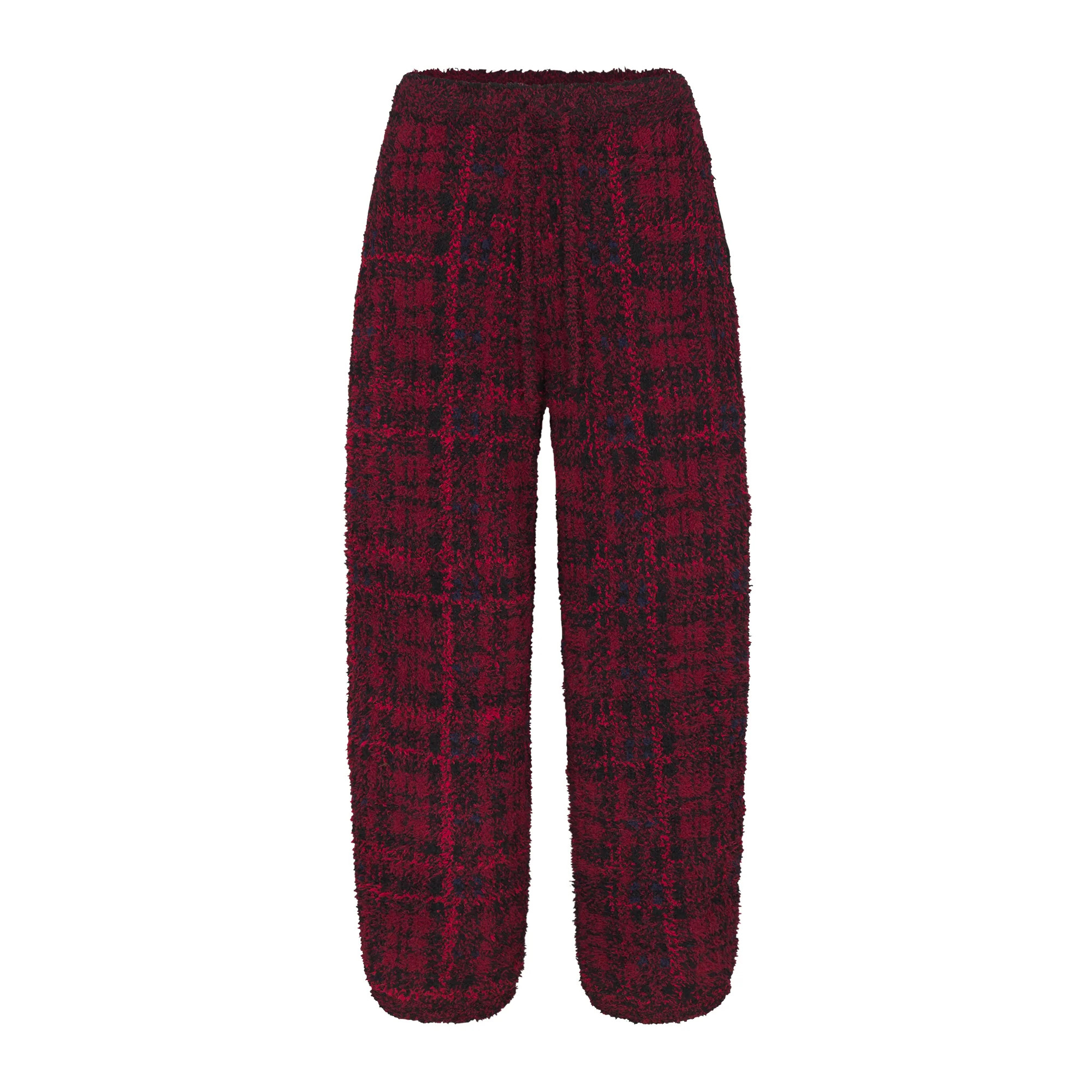 COZY OVERSIZED JOGGER | MERLOT NAVY PLAID | SKIMS (US)