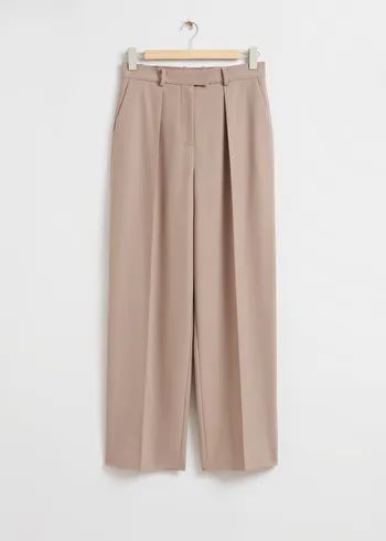 Relaxed Press Crease Tailored Trousers | & Other Stories (EU + UK)