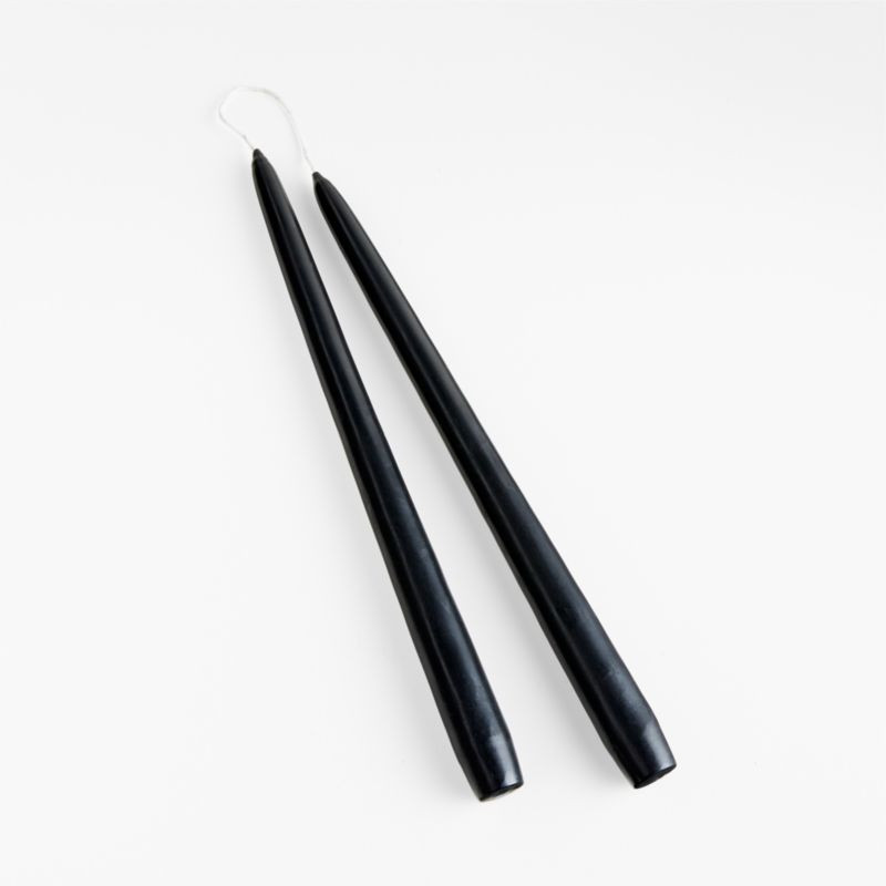 Dipped Black Taper Candles, Set of 2 + Reviews | Crate & Barrel | Crate & Barrel