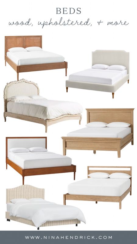 This roundup includes beds for all tastes, whether you’re looking for an upholstered look, a classic wood frame, or a bohemian cane headboard  

#LTKhome