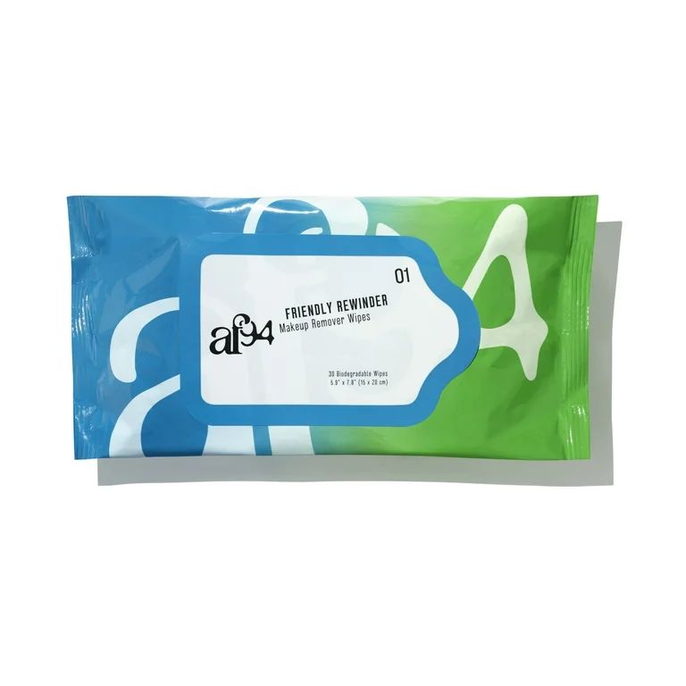 af94 Friendly Rewinder Biodegradeable Makeup Remover Wipes, 30 ct | Walmart (US)