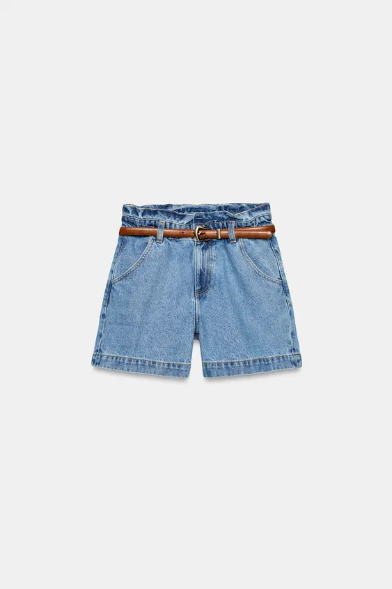 BELTED BAGGY BERMUDA SHORTS | Zara UK