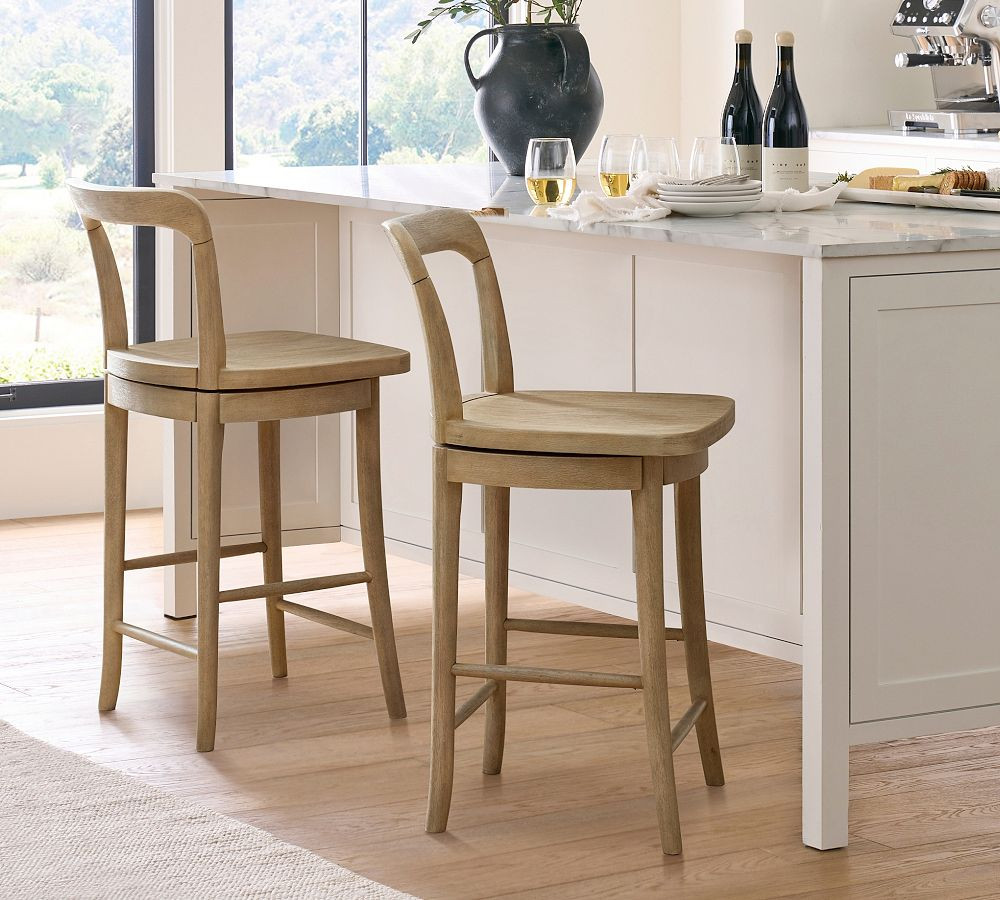 Cline Swivel Counter Stool | Pottery Barn (US)