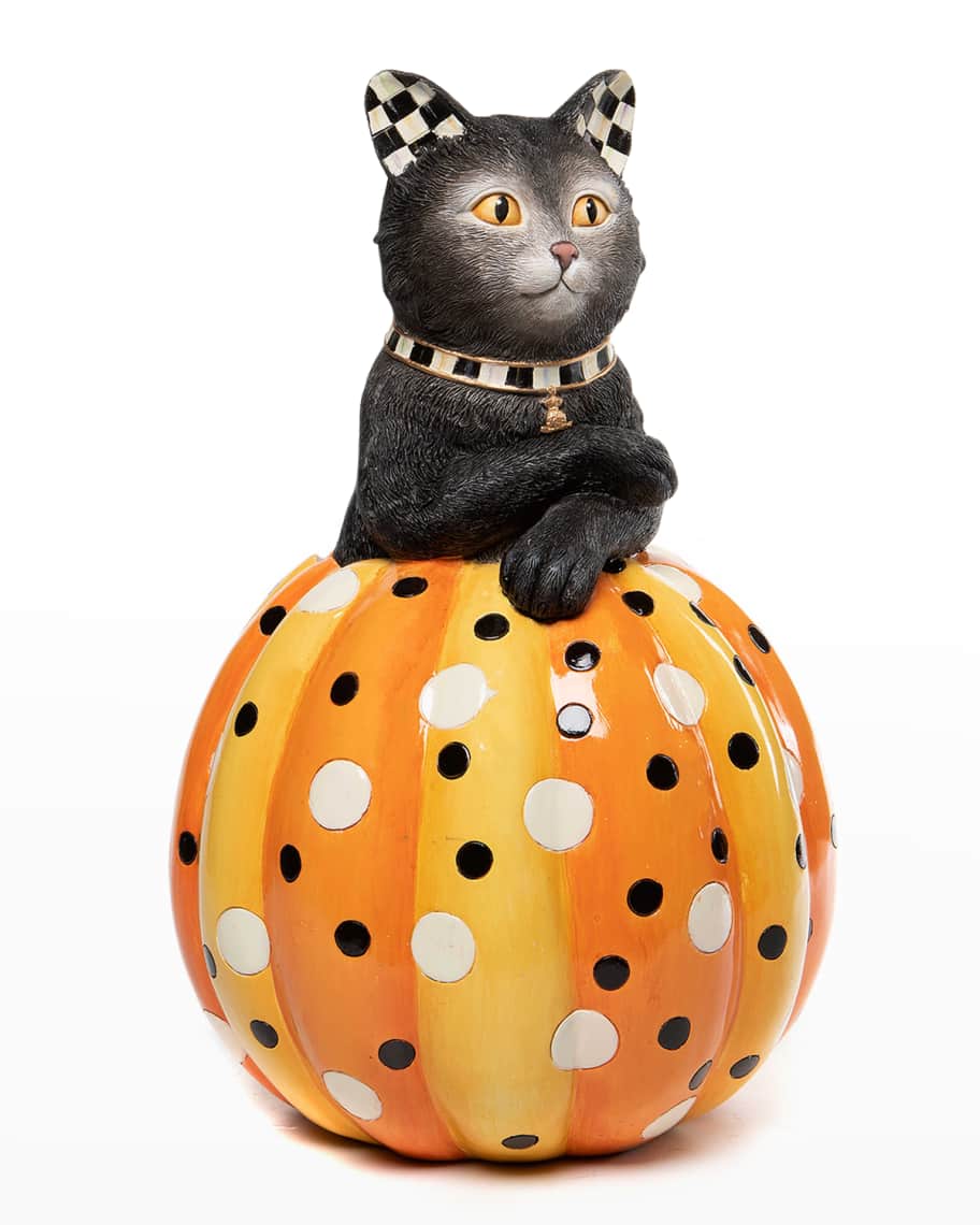MacKenzie-Childs Alley Cat Pumpkin | Neiman Marcus