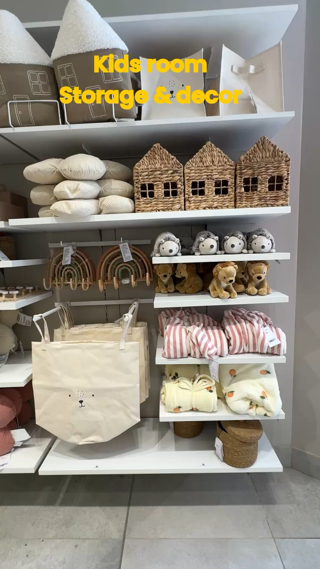 Stylish kids storage and decor from H&M that’s both functional and stylish. Think woven baskets, neutral toy storage, wall decor, and soft textures that keep rooms organized without sacrificing style. Perfect for creating a clean, cozy kids space with affordable modern storage solutions.

#LTKKids #LTKHome