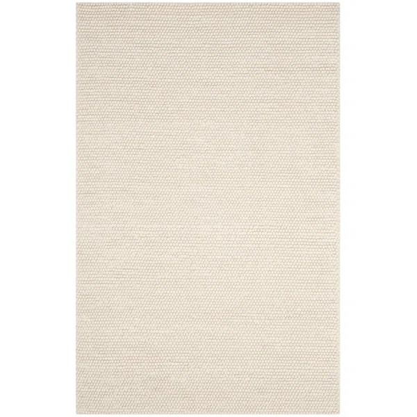 Elle Handmade Flatweave Ivory Rug | Wayfair North America