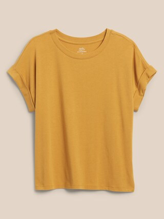 Timeless Roll-Sleeve T-Shirt | Banana Republic Factory