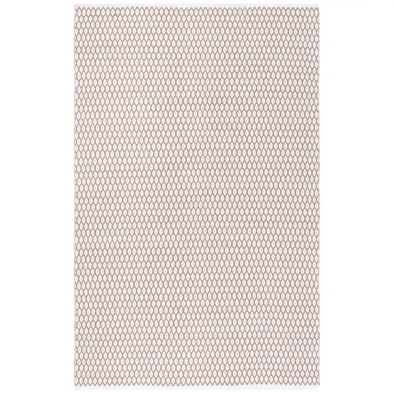 Modena Handmade Flatweave Cotton Beige/Ivory Rug | Wayfair North America