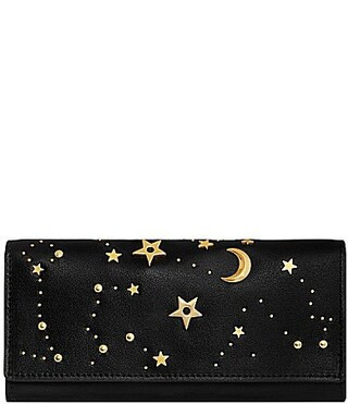 REBECCA MINKOFF Celestial Continental Star Studded Wallet - Black | Dillard's