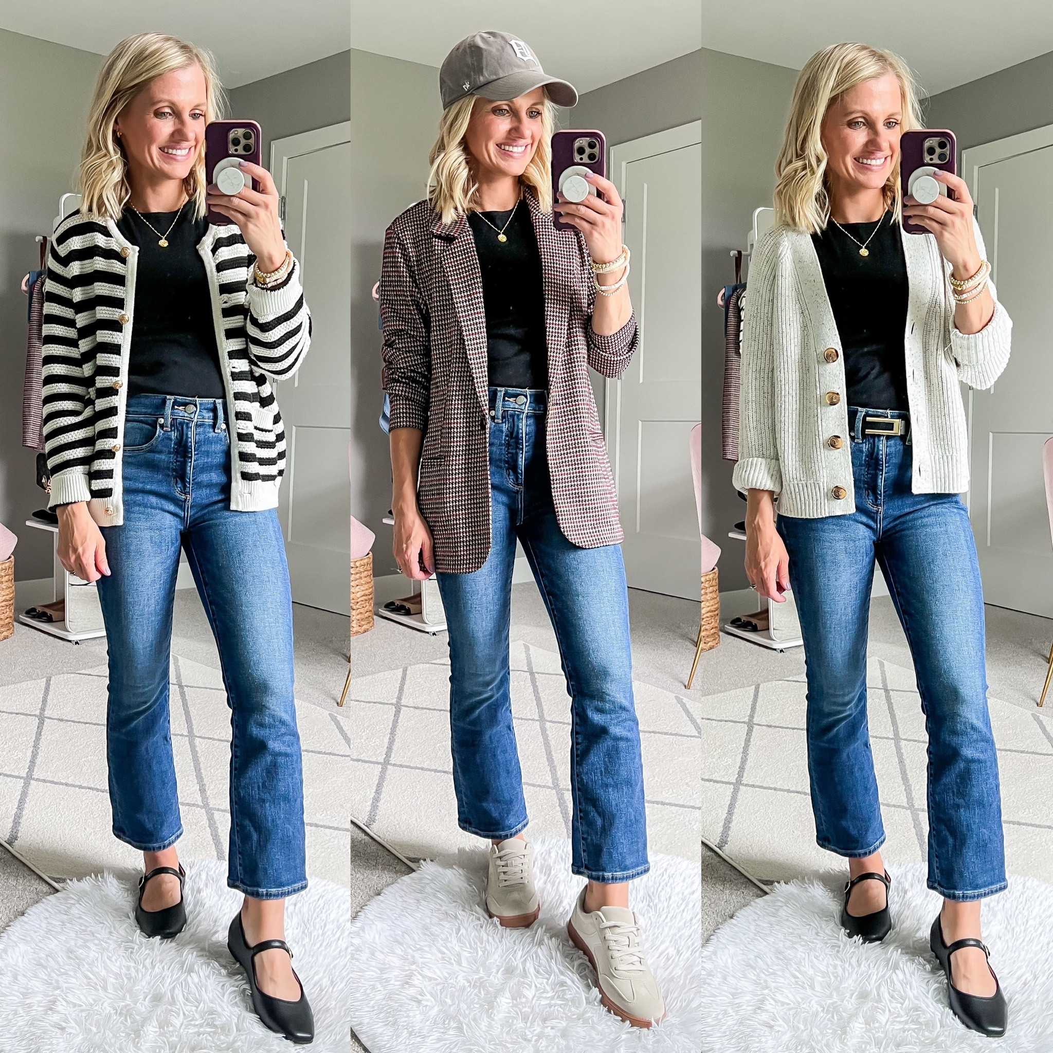 Mom-friendly fall capsule wardrobe outfits. For more details on post visit thriftywifehappylife.com

#LTKFindsUnder100 #LTKStyleTip #LTKSeasonal