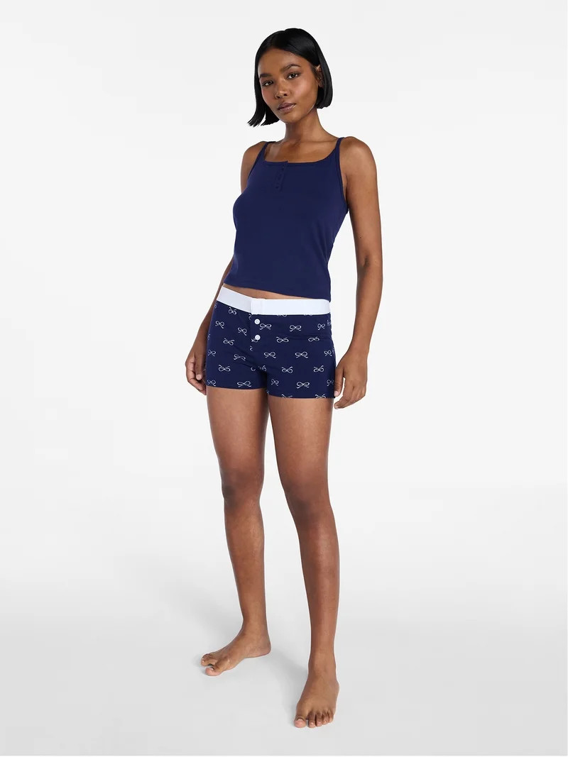 No Boundaries Cami and Boxer Shorts Sleep Set from our Cloud Core Collection, 2-Piece, Women's XX... | Walmart (US)
