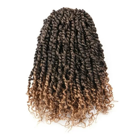 Toyotress Tiana Passion Twist Hair - 12 Inch Pre-twisted Passion Twist Crochet Braids Pre-looped Ombre Blonde Synthetic Braiding Hair Extensions | Walmart (US)