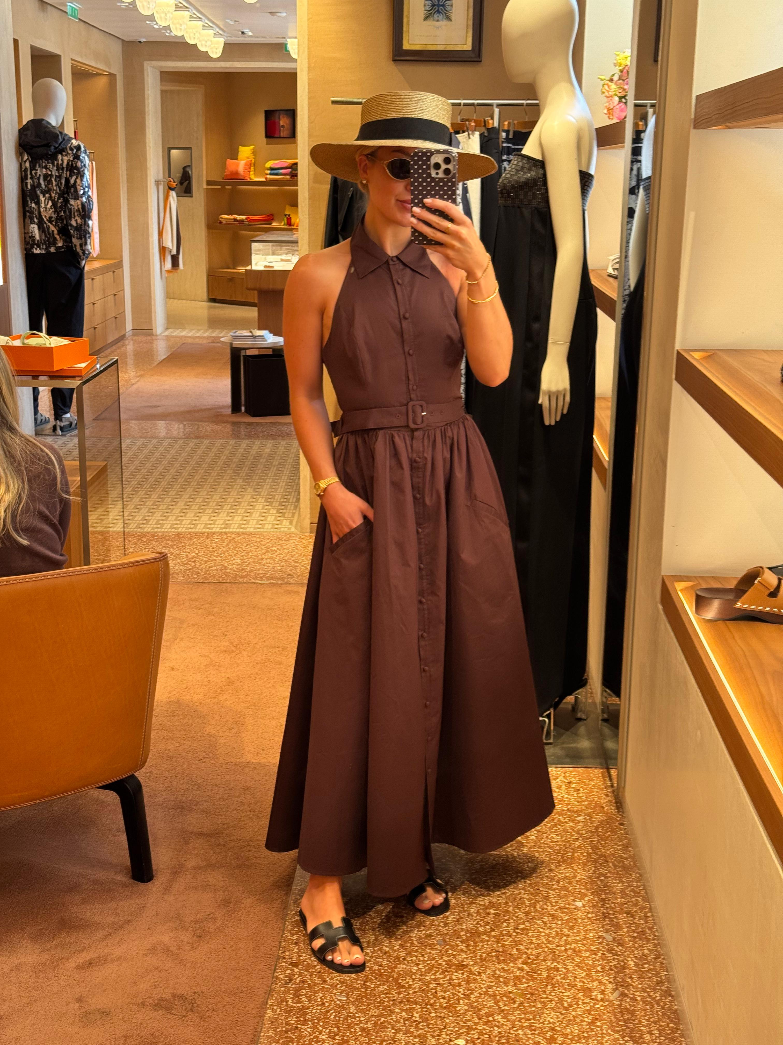 Meshki chocolate brown maxi dress, summer outfit, neutrals, summer style, holiday outfit idea, evening outfit  

 #LTKuk #LTKsummer #LTKstyletip