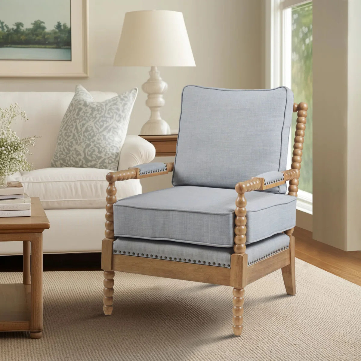 Donohue Elegant Nailhead Trim Armchair | Wayfair North America