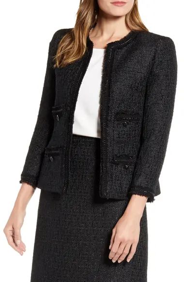 Fringe Trim Tweed Jacket | Nordstrom