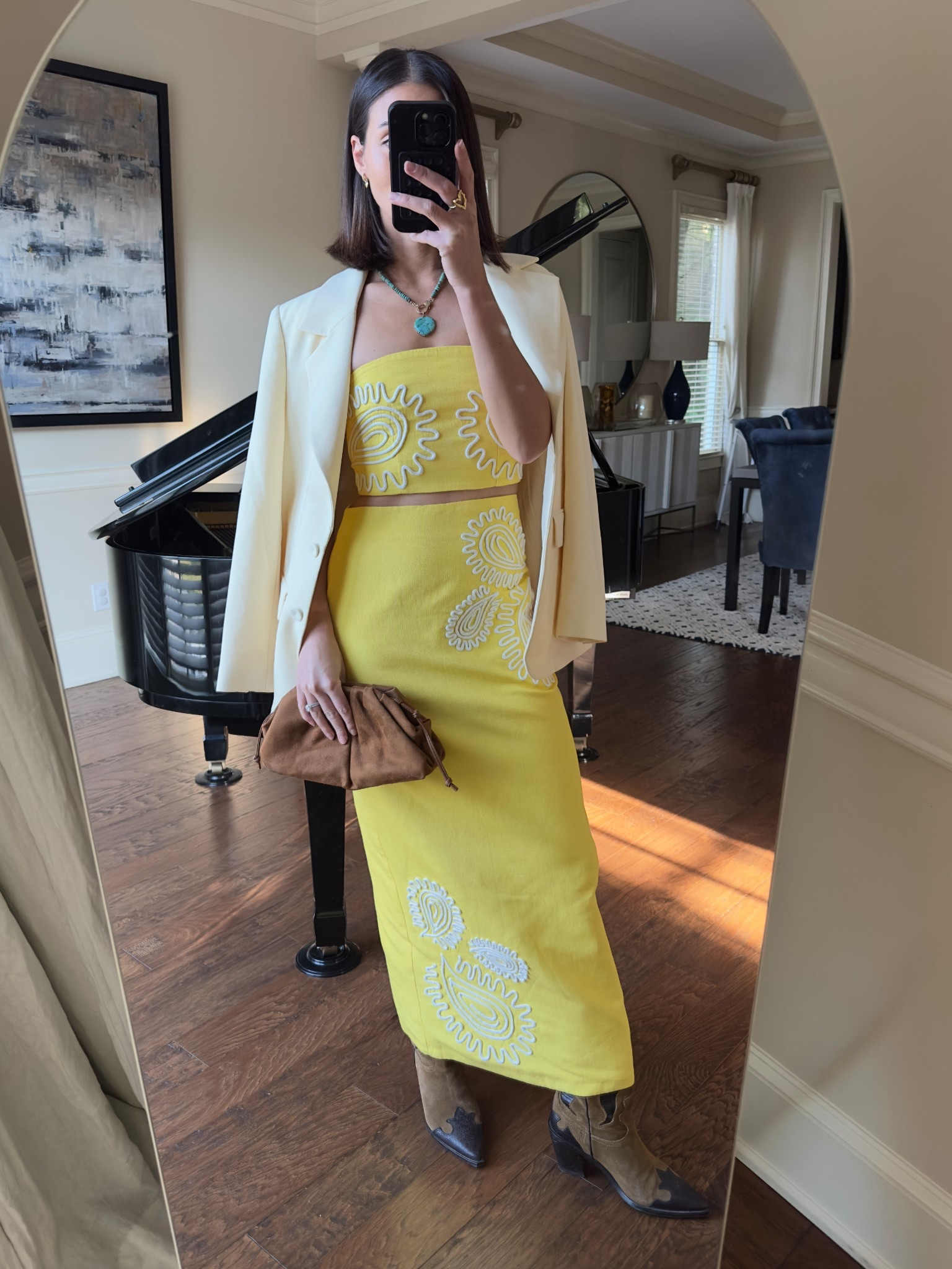 A sunny twist on a western theme #butteryellow weddingguest 

#LTKStyleTip #LTKWedding #LTKSeasonal