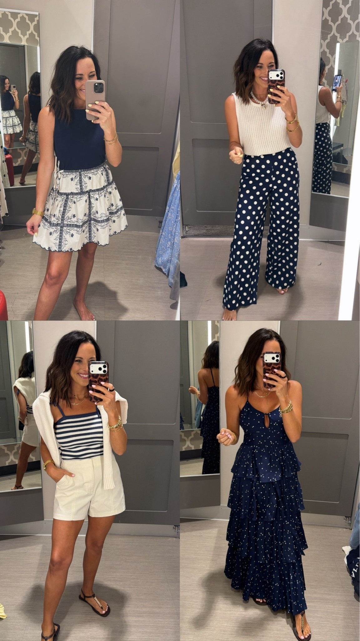 Okay, I think Target understood the assignment with these 🤍💙 From the skirt set to the polka dot pants and that navy dress… I honestly don’t know which one is my favorite. Everything feels classic, easy to style, and like something you’ll keep reaching for year after year.

Size XS, 5’3 for reference

#LTKStyle #LTKFinds #TargetStyle #TargetFashion #SummerStyle #CoastalStyle #VacationOutfits #AffordableFashion #OOTD #LTKUnder50