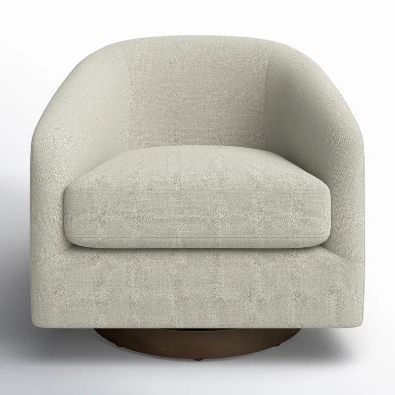 Bennett Upholstered Swivel Barrel Chair | Wayfair North America